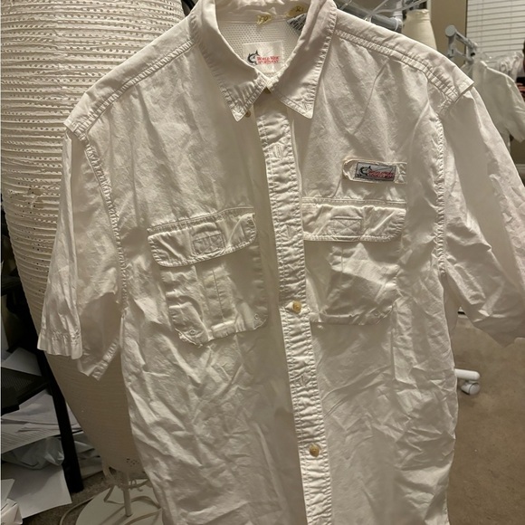 world wide sportsman fishing shirt 100% Cotton Men’s Large Dri-fit Net Back NWOT - Picture 5 of 15